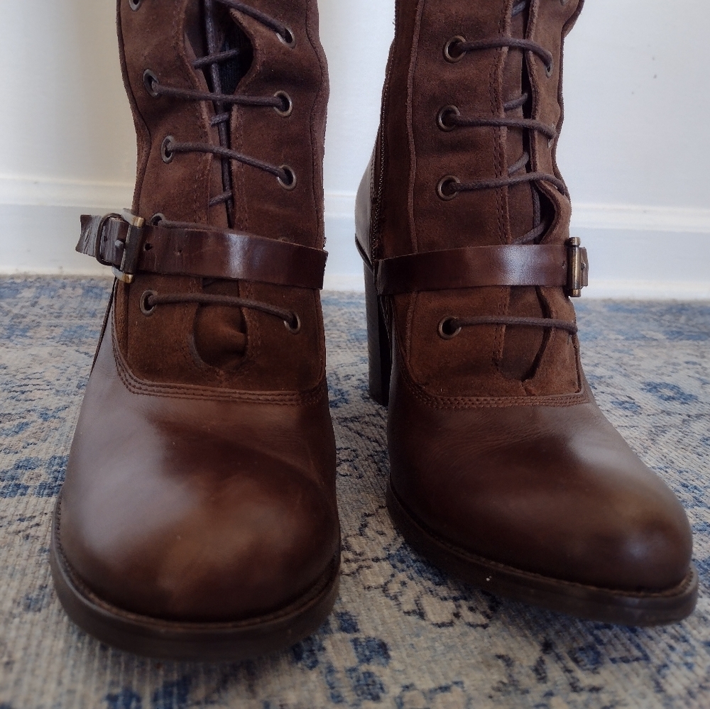 Alberto Fermani Brown Lace Up Boots - Picture 12 of 16